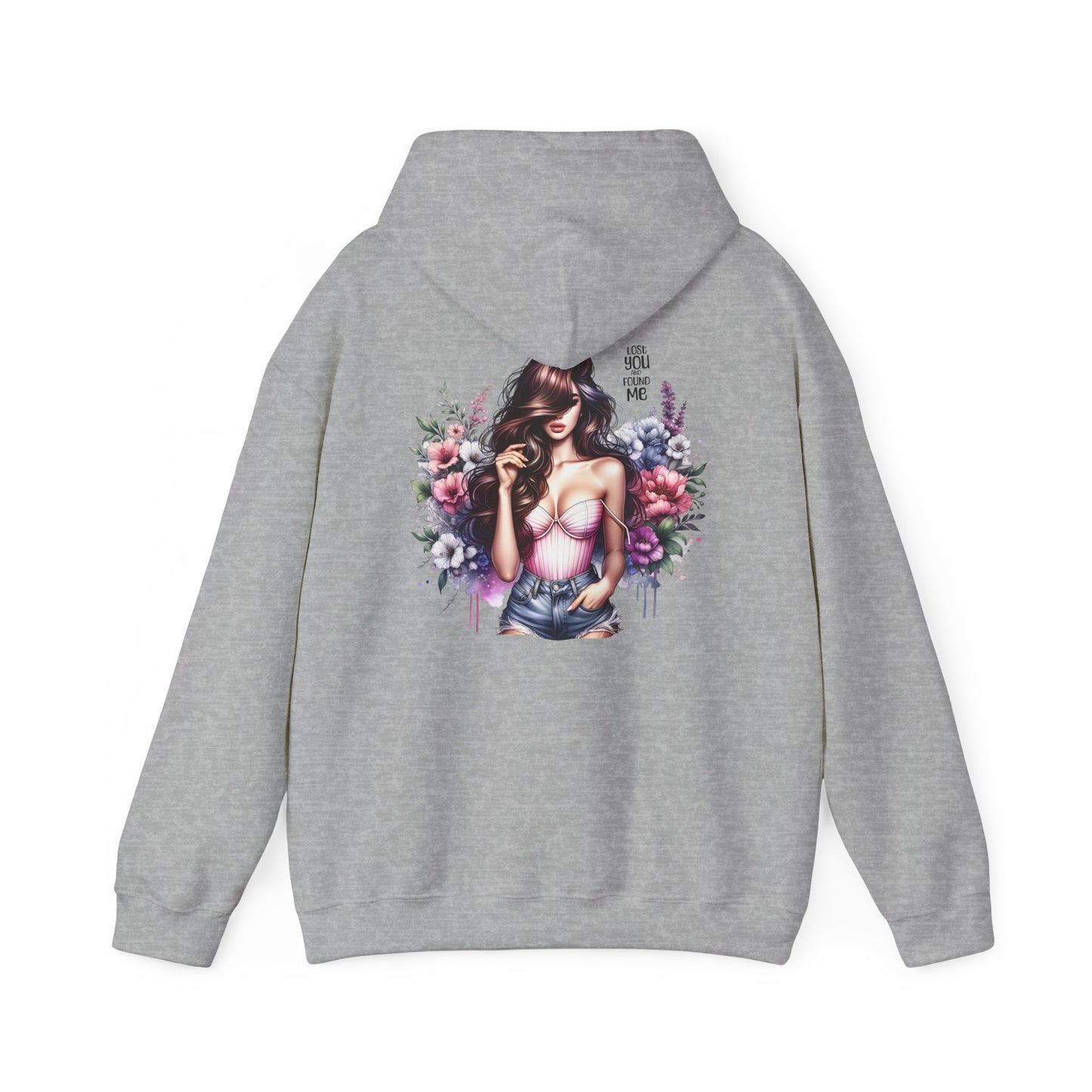 Breakup Hoodie - Unisex Hooded Sweatshirt Lost You and Found Me Design