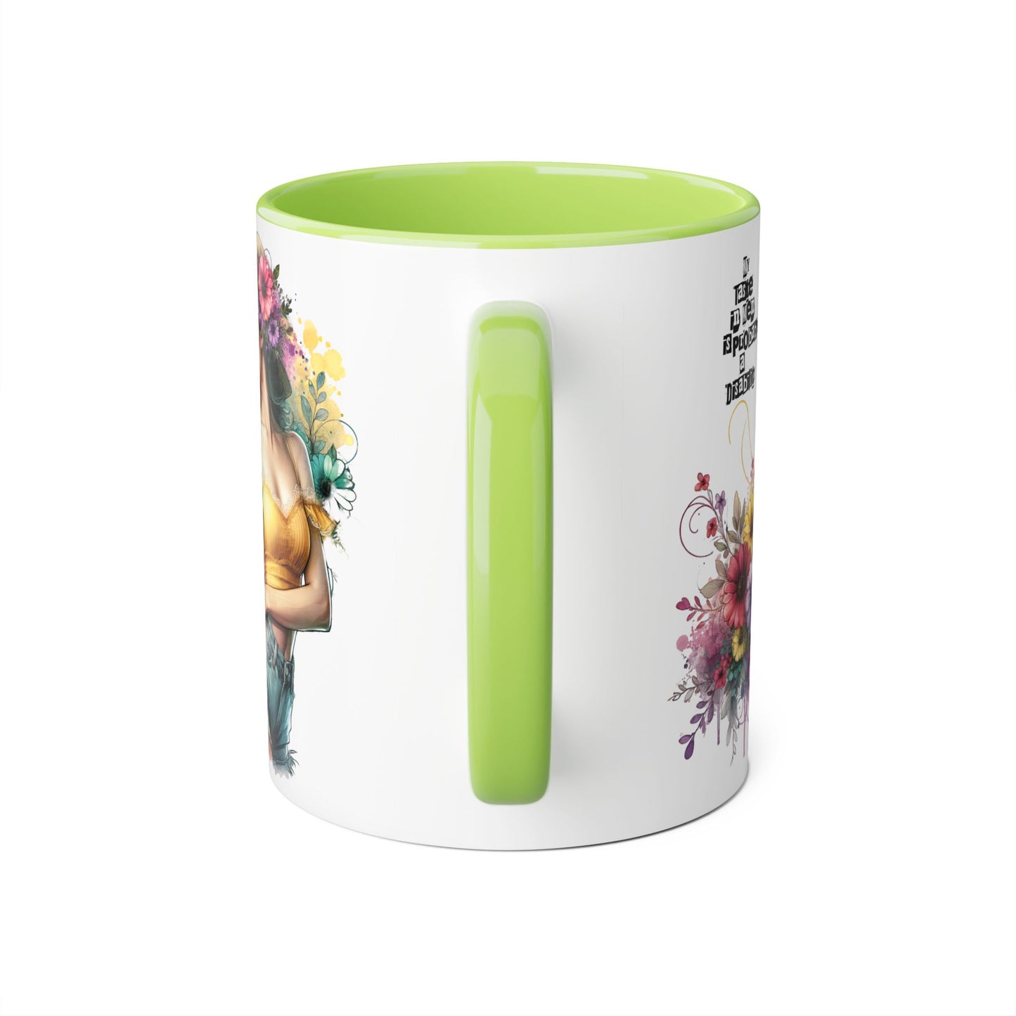 Funny Accent Mug - My Taste in Men is Probably a Disability Humor 11oz Cup