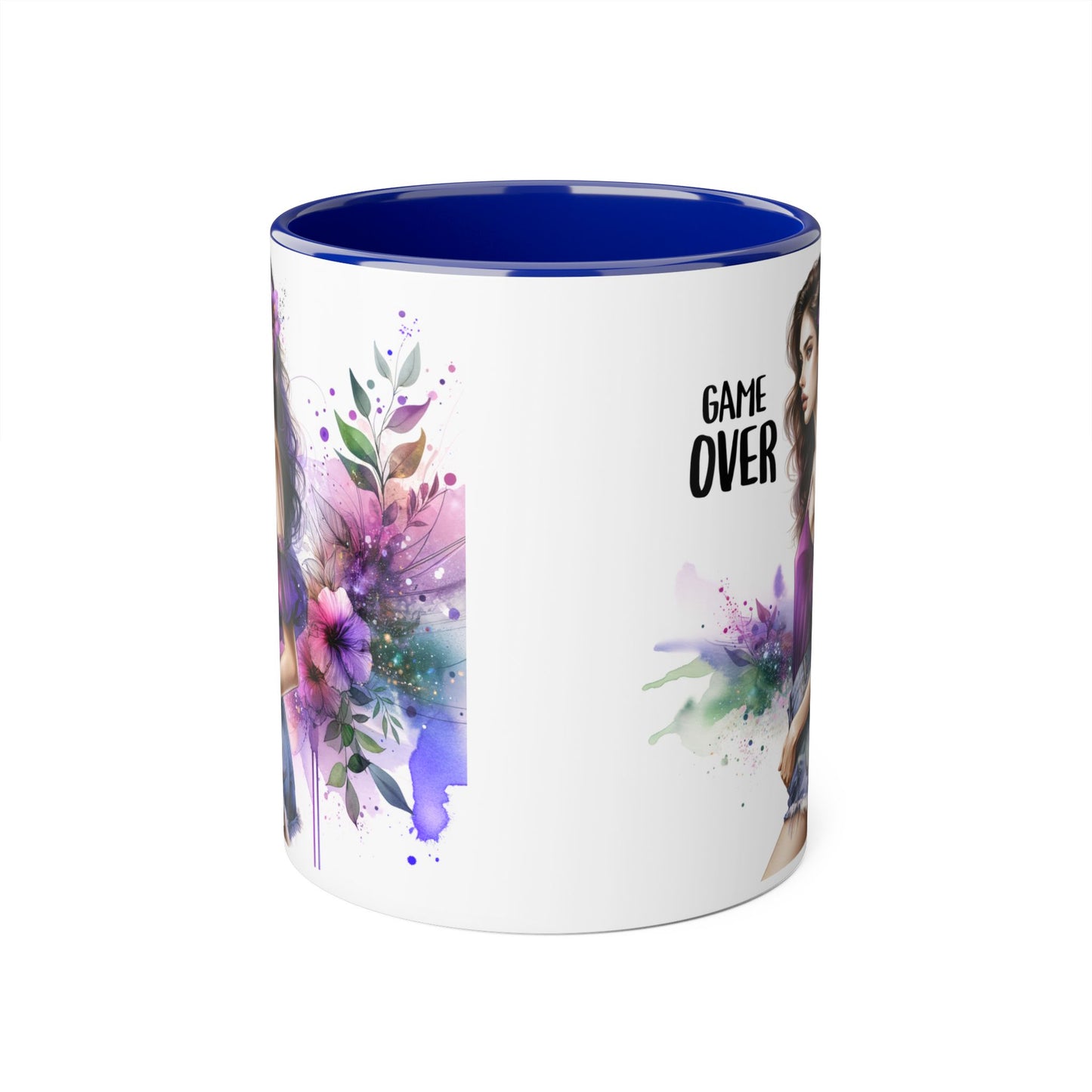 Game Over Accent Mug - Stylish Coffee Cup for Gamers, Unique Gift, Trendy Home Decor, Birthday Present, Cafe Lover's Essential