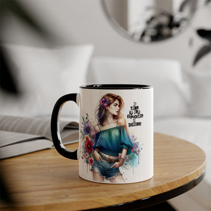 Funny Accent Mug - My Taste in Men is Probably a Disability Humor 11oz Cup