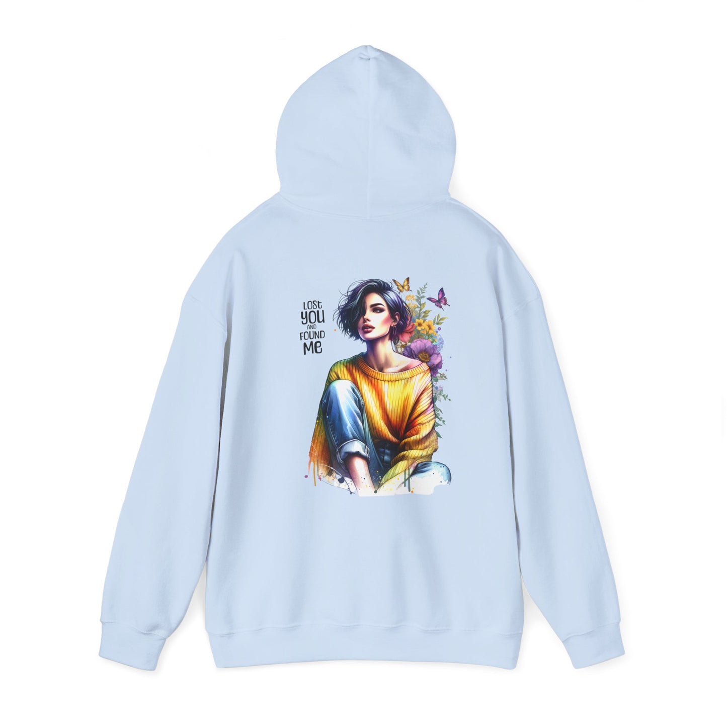Breakup Hoodie - Unisex Hooded Sweatshirt Lost You and Found Me Design