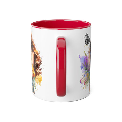 Not With Stupid Anymore Humoristic 11oz Accent Mug