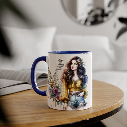 Mug Money Can't Buy Happiness But It Can Buy Divorce Humoristic 11oz Accent Mug