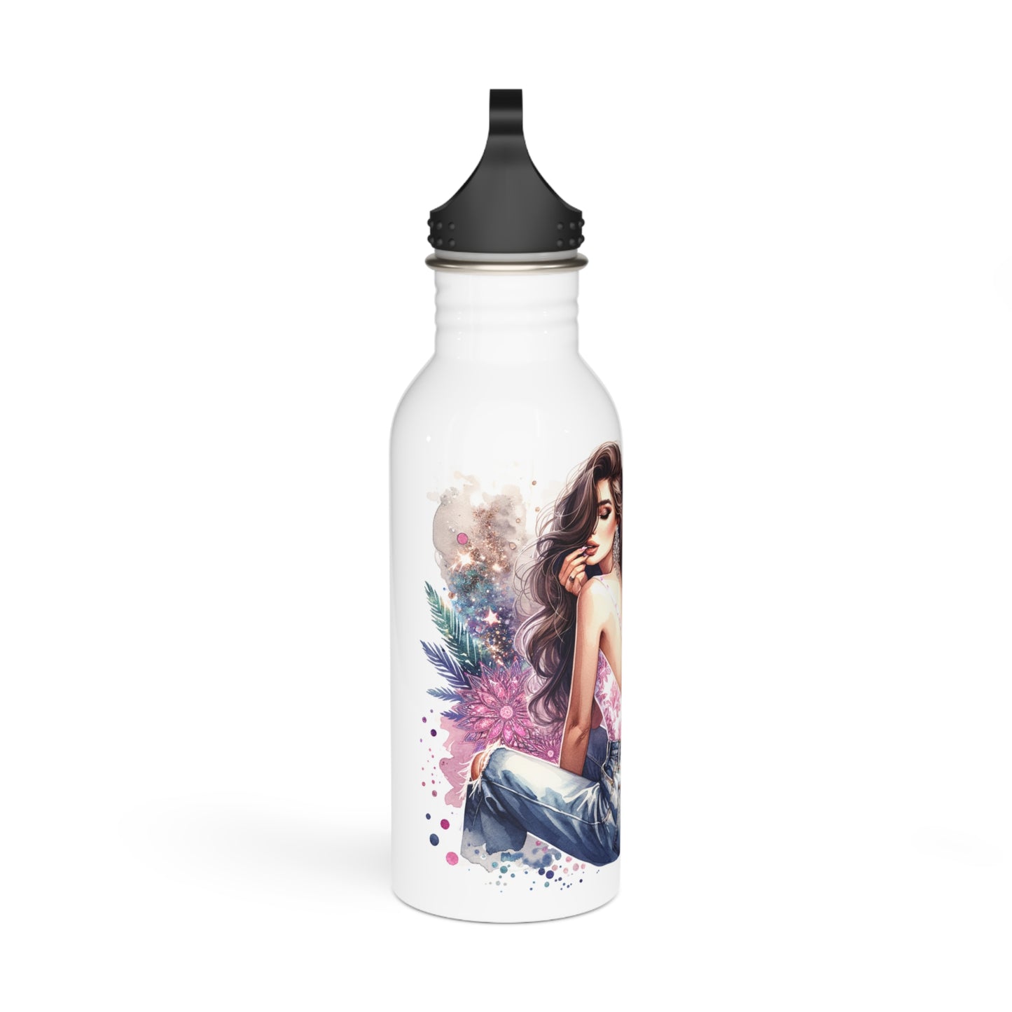 Thank U, Next Glamorous Water Bottle, Stylish Drinkware for Her, Trendy Gift, Eco-Friendly Travel Accessories, Personalized Hydration