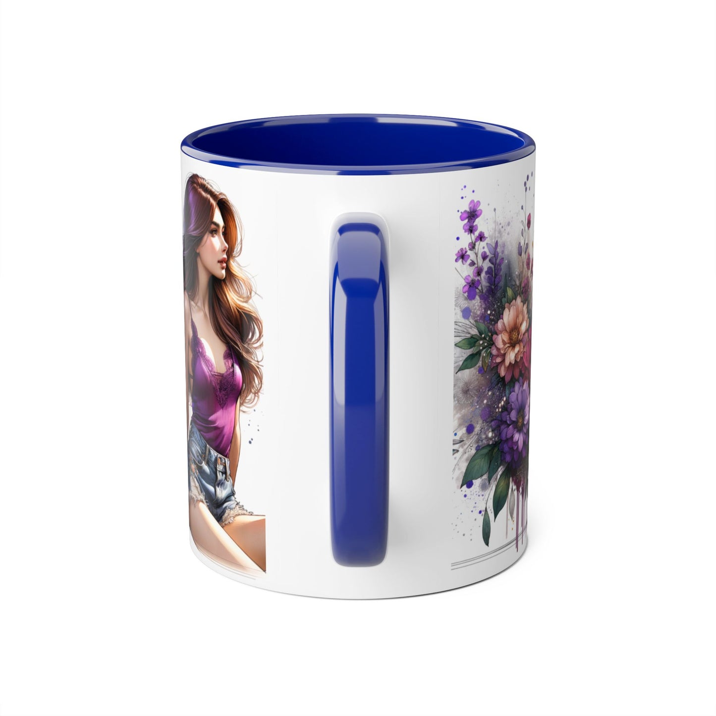 I Choose Me Elegant Floral Accent Mug, Coffee Cup, Tea Mug, Gift for Her, Inspirational Drinkware, Home Decor, Birthday Gift, Art Mug
