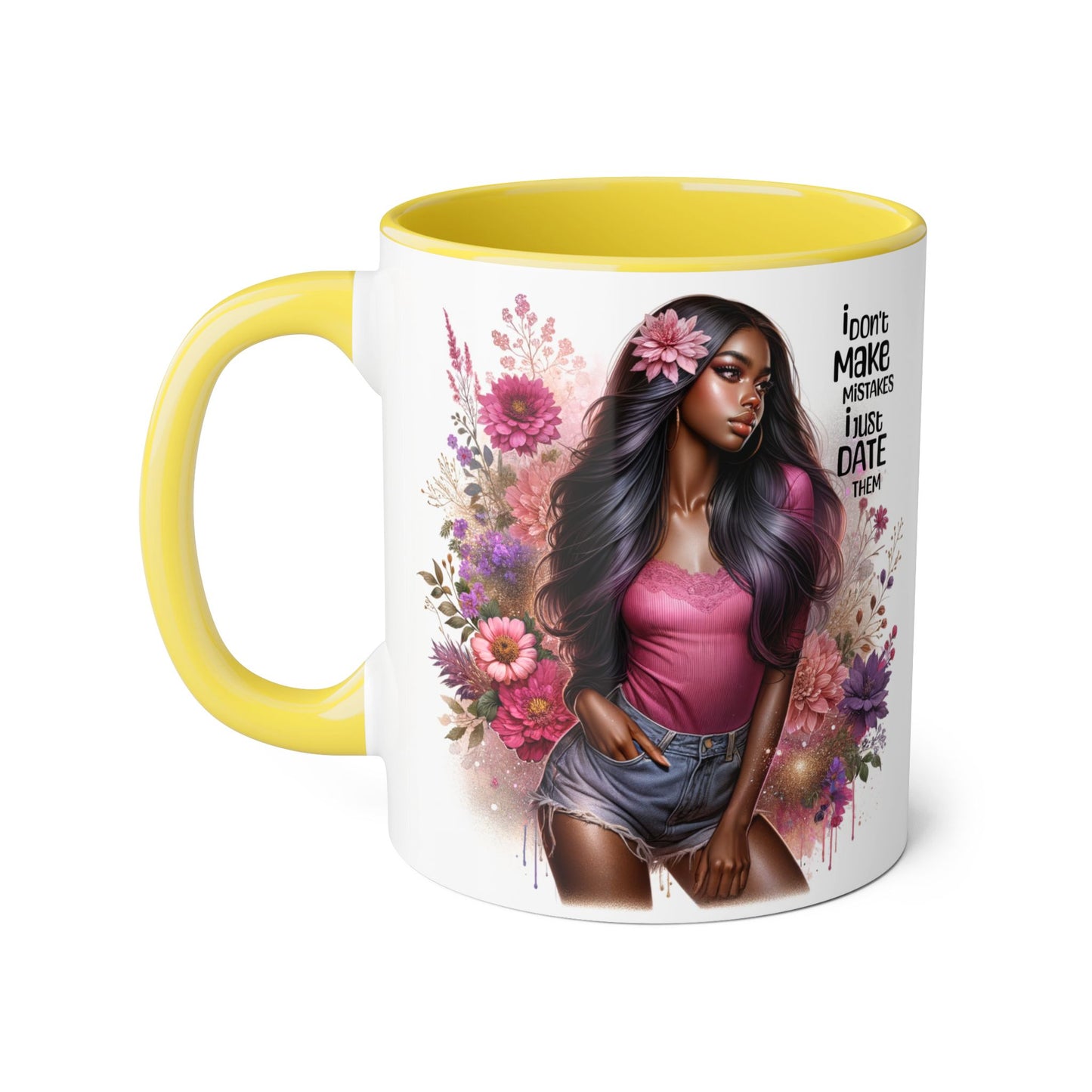 I Don't Make Mistakes, I Date Them Accent Mug