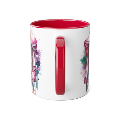 Chic Game Over Accent Mug - Stylish Coffee Cup for Gamers, Perfect Gift for Birthdays, Holidays, and Everyday Use