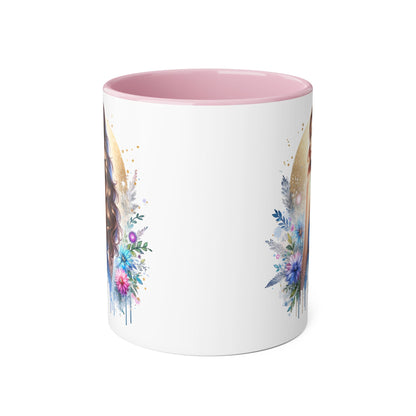 Straight Outta Divorced Humoristic Floral Accent Mugs - Unique Gift for Coffee Lovers, Home Decor, Birthday Gift, Art Mug, Personalized Drinkware