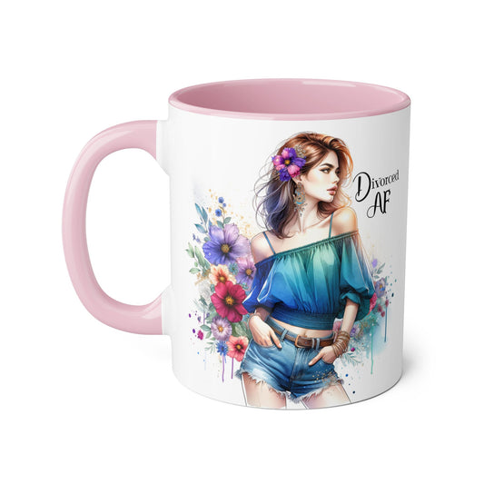 Divorced AF Accent Mug