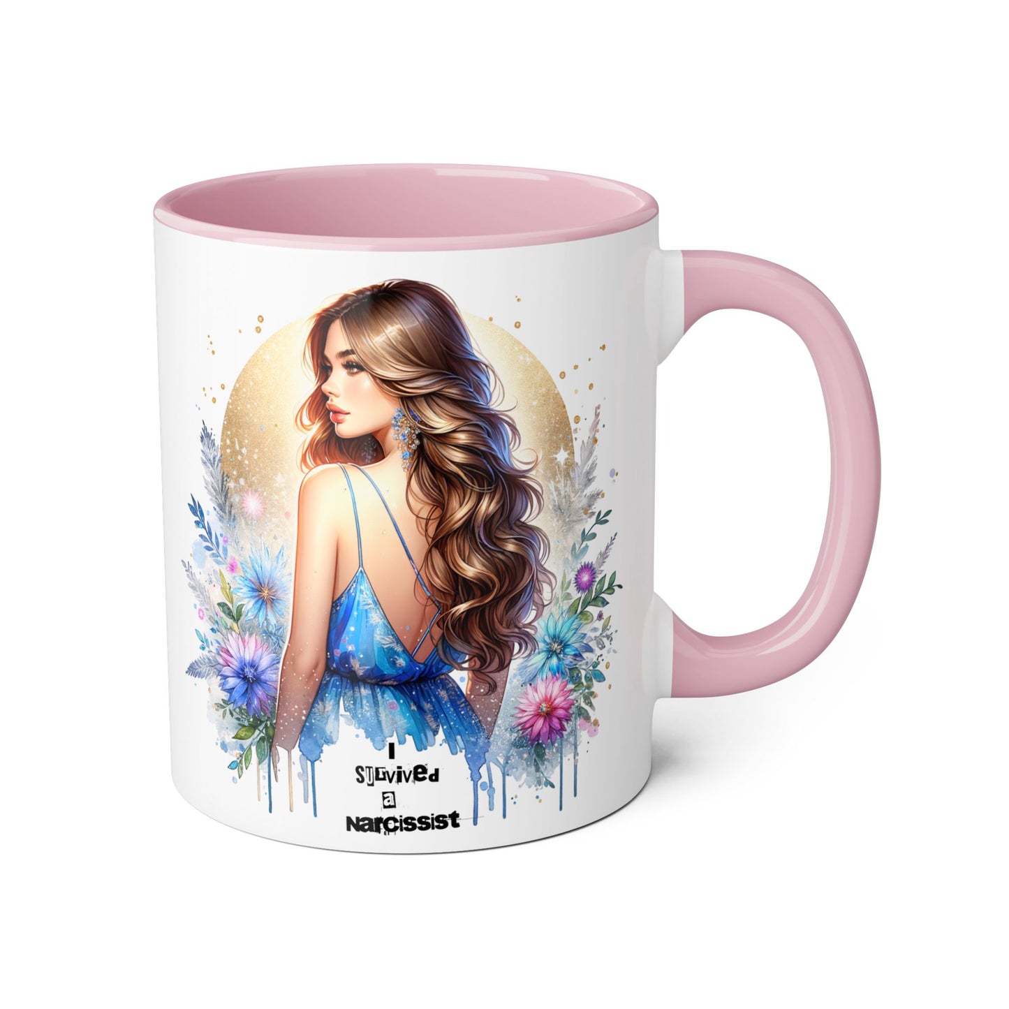 Floral Accent Mugs, 11oz - Beautiful Gift for Coffee Lovers, Perfect for Birthdays, Mother’s Day, or Just Because