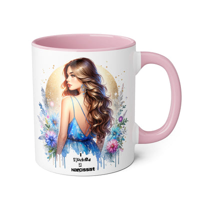 Floral Accent Mugs, 11oz - Beautiful Gift for Coffee Lovers, Perfect for Birthdays, Mother’s Day, or Just Because