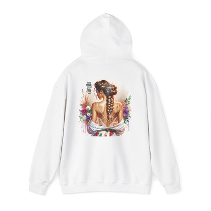 I Don`t Make Mistake, I Just Date Them Floral Tattoo Art Hoodie, Cozy Pullover, Gift for Her, Casual Lounge Wear, Perfect for Holidays & Celebrations