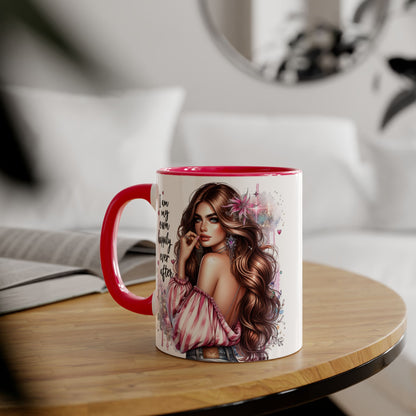 Inspirational Accent Mug - "I Am My Own Happily Ever After" 11oz