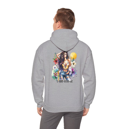 1-800-Boys-Lie Vibrant Floral Sweatshirt for Free Spirits, Comfortable Hoodie, Great for Spring, Casual Wear, Gift for Friends