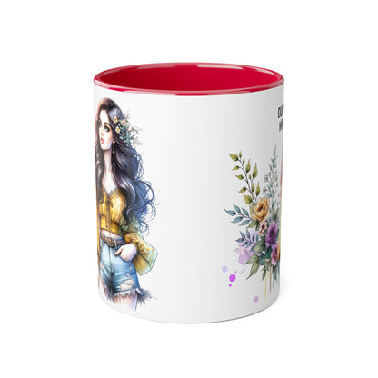Stylish Floral Accent Mug for Empowering Drinks – Perfect Gift for Friends, Self-Care, Birthdays, Celebrations