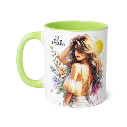 Funny Accent Mug - No Time For F*boys 11oz