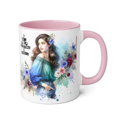 Funny Accent Mug - My Taste in Men is Probably a Disability Humor 11oz Cup
