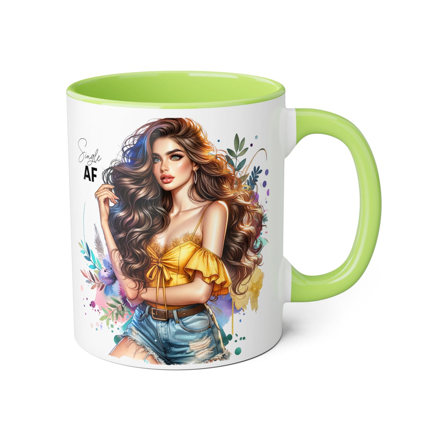 Single AF Stylish Coffee Mug, Unique Gift for Her, Sassy Accent Mug, Birthday Present, Self-Care Reminder, Home Decor