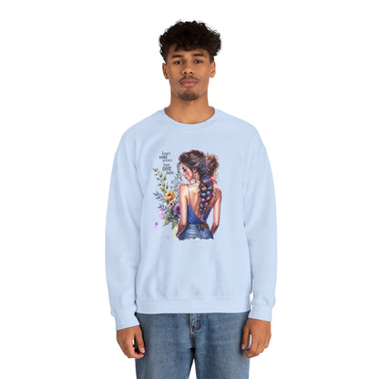 I Don`t  Make Mistakes, I Just Date Them Floral Illustration Crewneck Sweatshirt, Cozy Gift for Her, Casual Fashion, Spring Wardrobe Essential, Art Lover Apparel