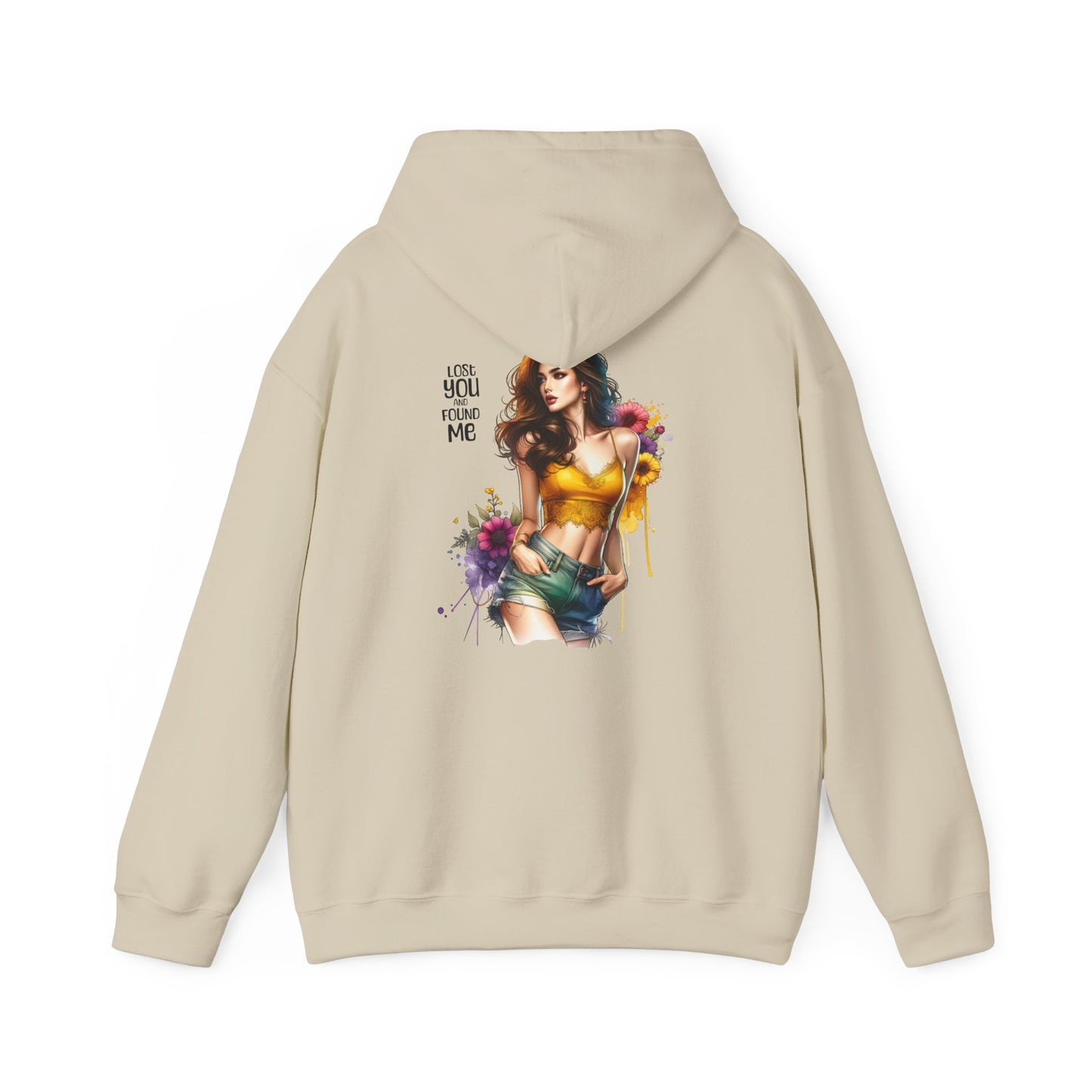Breakup Hoodie - Unisex Hooded Sweatshirt Lost You and Found Me Design
