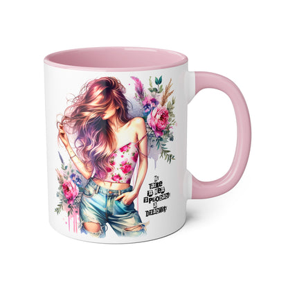 Funny Accent Mug - My Taste in Men is Probably a Disability Humor 11oz Cup