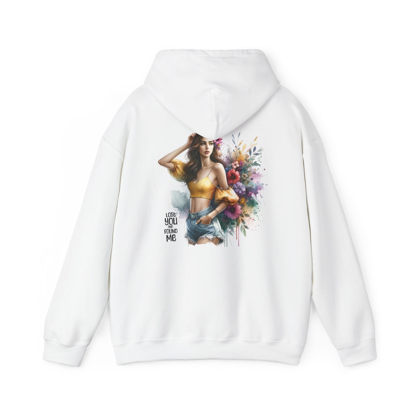 Breakup Hoodie - Unisex Hooded Sweatshirt Lost You and Found Me Design