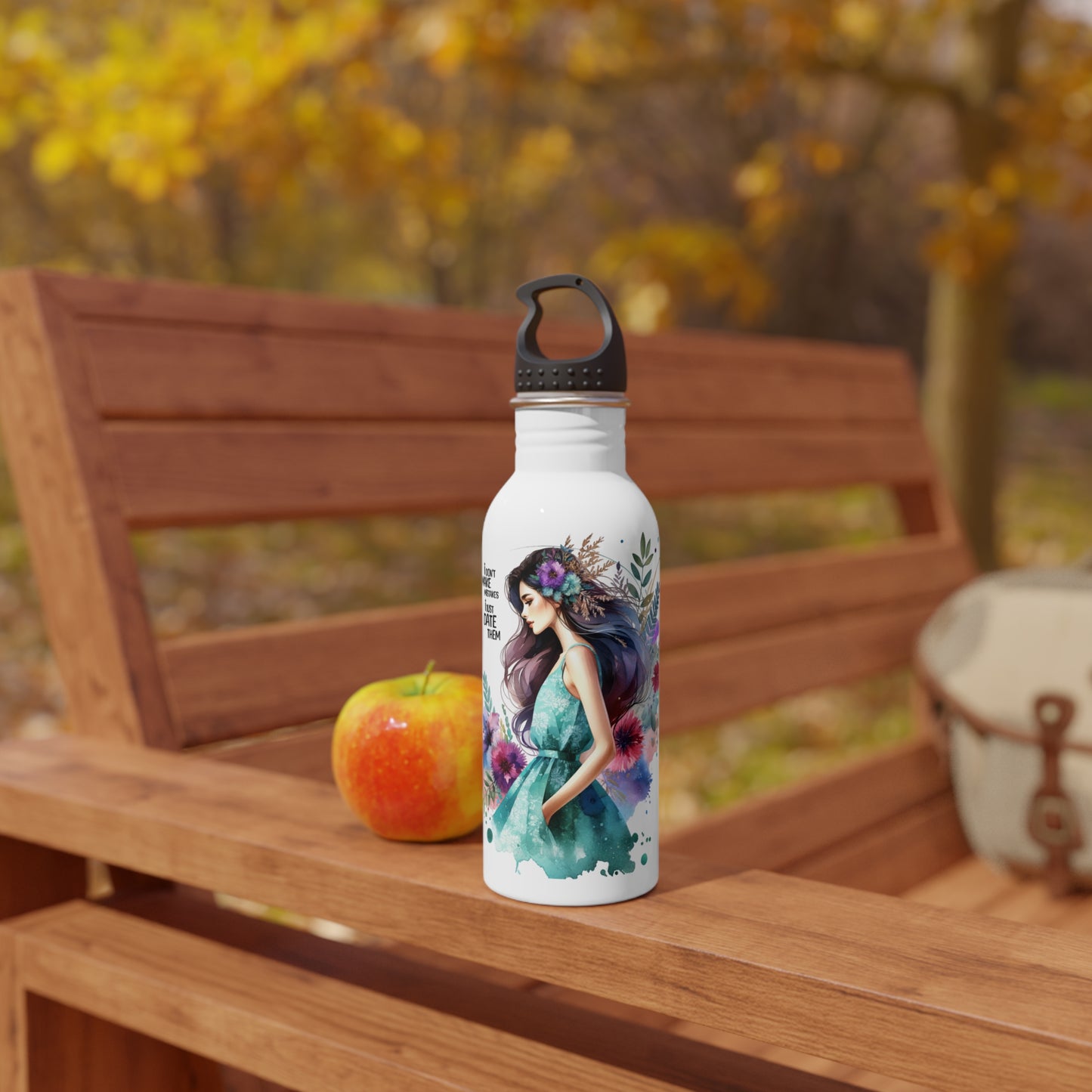 I Don't Make Mistakes, I Date Them Stylish Stainless Steel Water Bottle with Floral Design, Eco-Friendly Gift for Nature Lovers, Hydration Travel Companion, Fitness [...]
