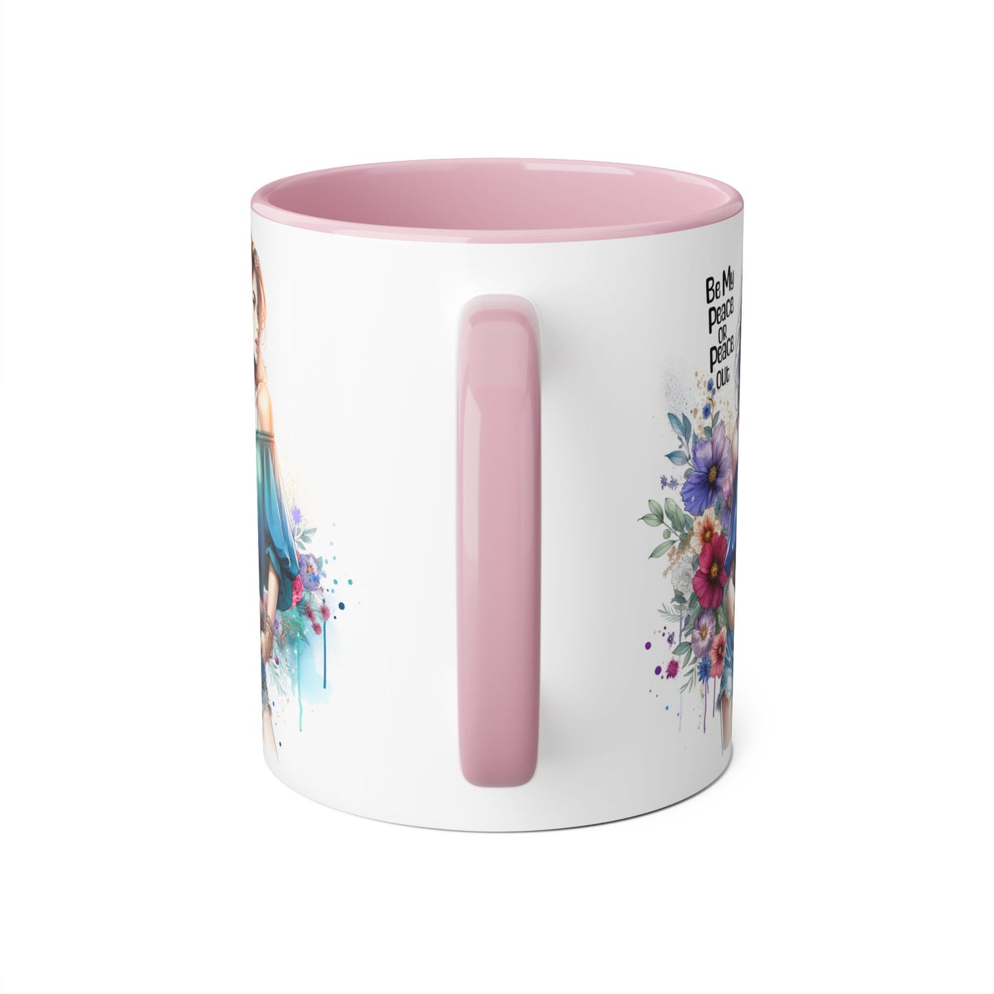 Be My Peace or Peace Out Accent 11oz Mug