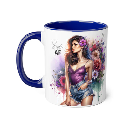 Floral Art Mug with Sassy Quote, Coffee Cup for Gifts, Tea Lovers, Home Decor, Mother's Day, Birthday
