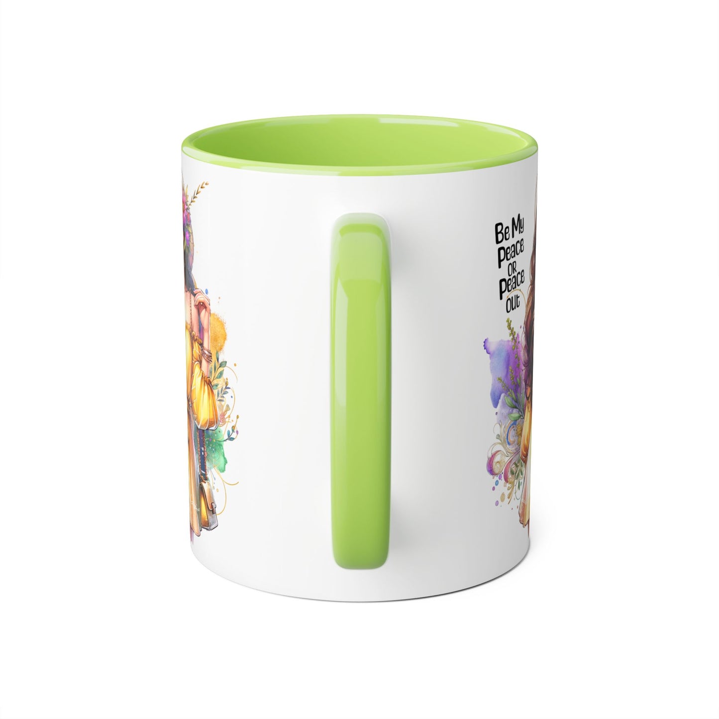 Mug - Be My Peace or Peace Out Accent Mug 11oz