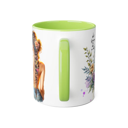 I Hold Grudges, I'll Heal in Hell  Humoristic Floral Inspirational Mug, Gift for Her, Coffee Cup, Boho Home Decor, Self-Care Reminder, Unique Tea Mug, Birthday Gift Idea