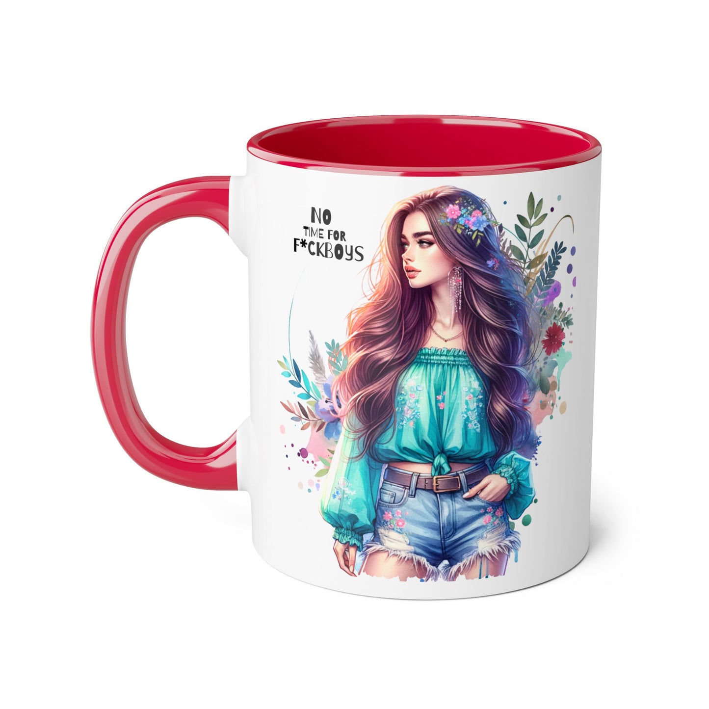 Funny Accent Mug - No Time For F*boys 11oz