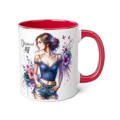 Mug - Divorced AF 11oz Accent Mug