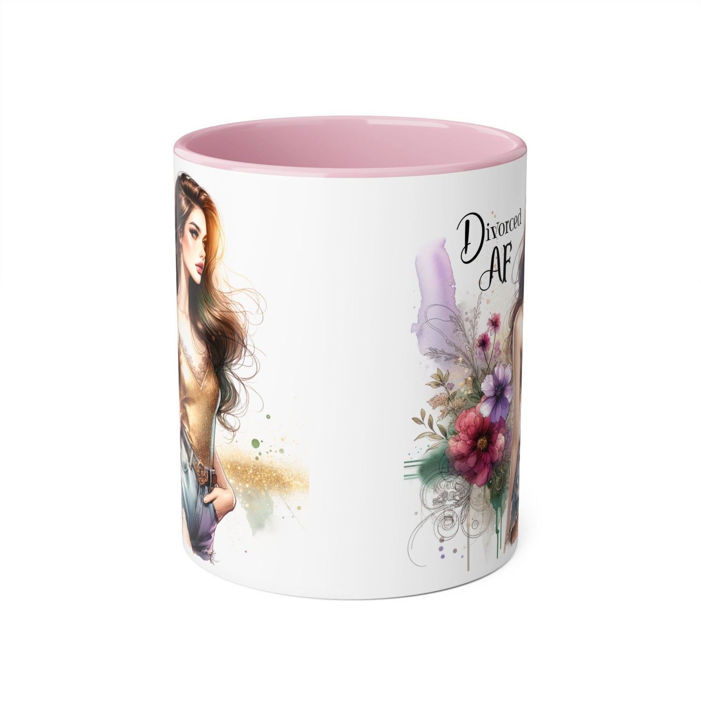 Divorced AF Ceramic Mug, Sassy Coffee Cup, Empowerment Gift, Self-Love Mug, Unique Mug for Women, Divorce Celebration