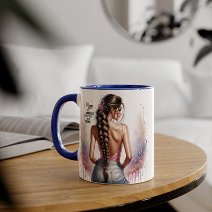 Money Can't Buy Happiness But It Can Buy Divorce Humoristic Empowered Woman Accent Mug, Inspirational Coffee Cup, Gift for Her, Motivational Mugs, Birthday Present, Unique Drinkware
