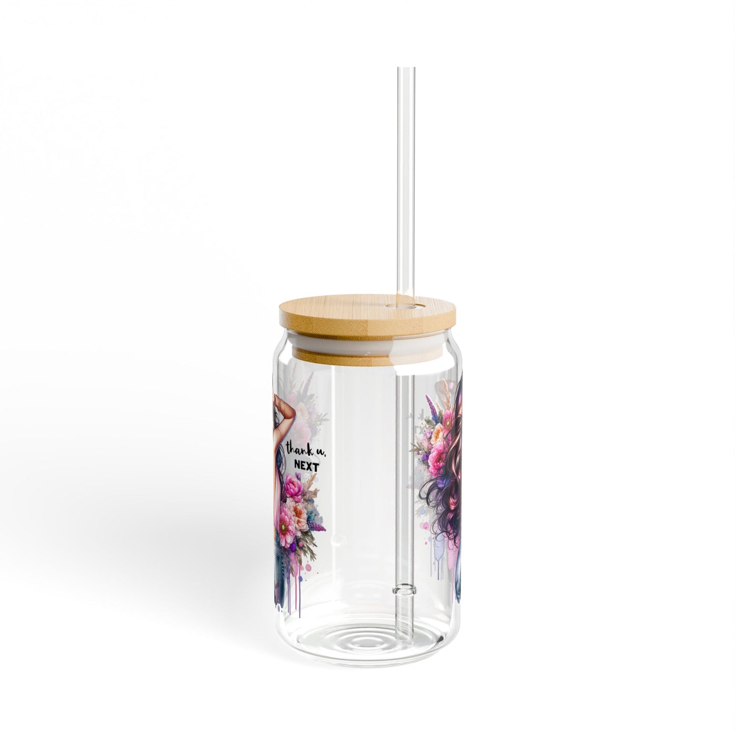 Thank U, Next Stylish Sipper Glass with Artistic Design – Perfect for Home Decor, Gifts, & Celebrations, Kitchen Companion, Eco-Friendly Drinkware