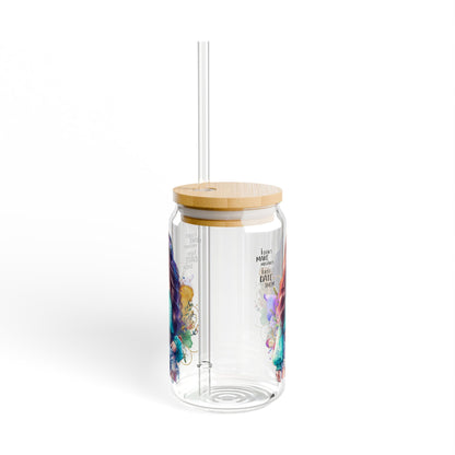 I Don't Make Mistakes, I Date Them Colorful Artistic Sipper Glass, Reusable Drinkware, Eco-Friendly Beverage Container, Unique Gift for Coffee Lovers, Summer Party [...]