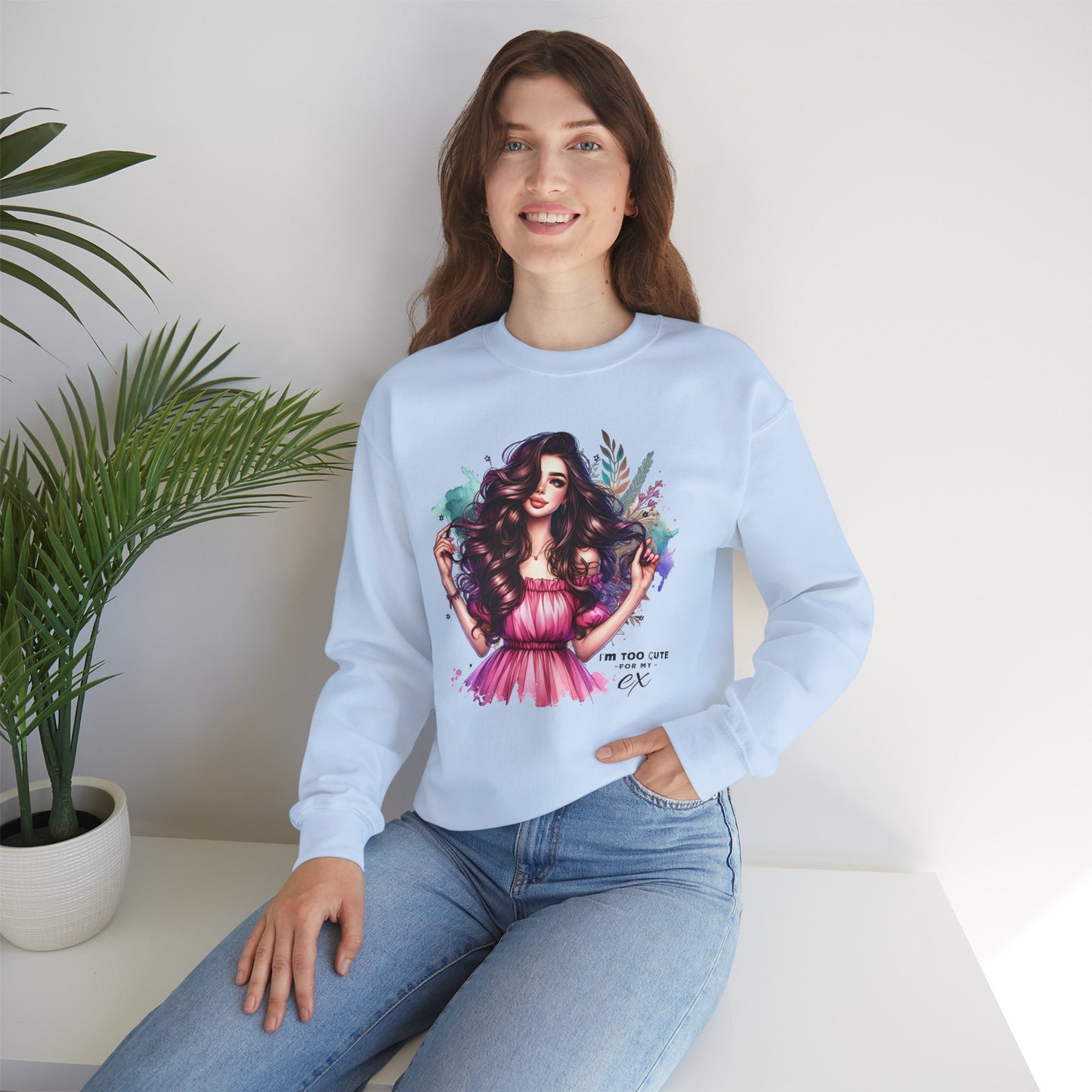 I'm Too Cute For My Ex Stylish Art Sweatshirt for Creative Souls | Perfect Gift for Friends or Yourself | Cozy Crewneck for Everyday Wear, Fashion, Art [...]