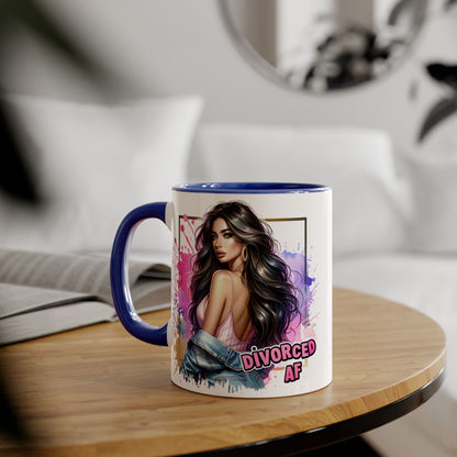 Mug - Divorced AF 11oz Accent Mug