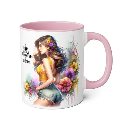 Funny Accent Mug - My Taste in Men is Probably a Disability Humor 11oz Cup