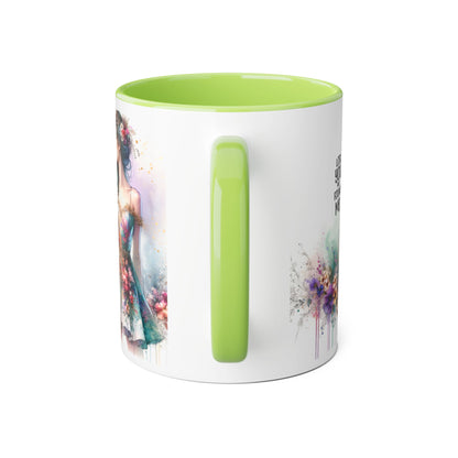 Lost You and Found Me Elegant Floral Accent Mug - Lost You Found Me, Coffee Lover Gift, Unique Drinkware, Artistic Home Decor, Empowering Message Mug