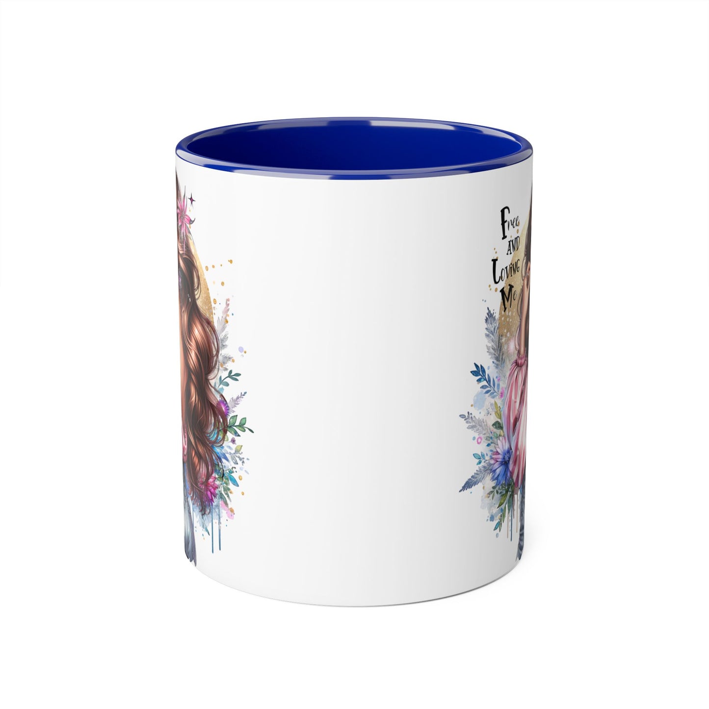 Bohemian Accent Mug, 11oz Coffee Cup for Free-Spirited Souls, Gift for Her, Artful Drinkware, Inspirational Coffee Mug