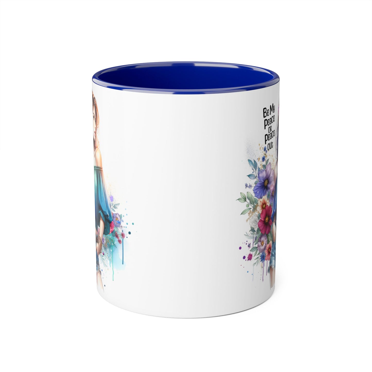 Be My Peace or Peace Out Accent 11oz Mug
