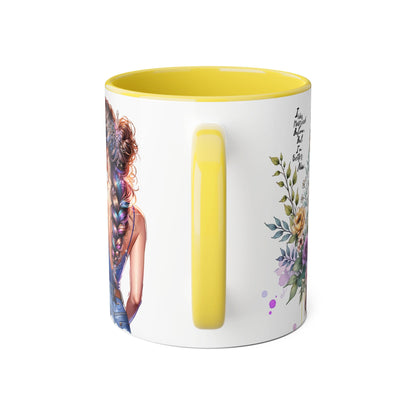 I Was Married Before But I'm Better Now Beautiful Floral Accent Mug - Inspirational Coffee Cup, Gift for Her, Home Decor, Tea Lover, Mother's Day, Birthday