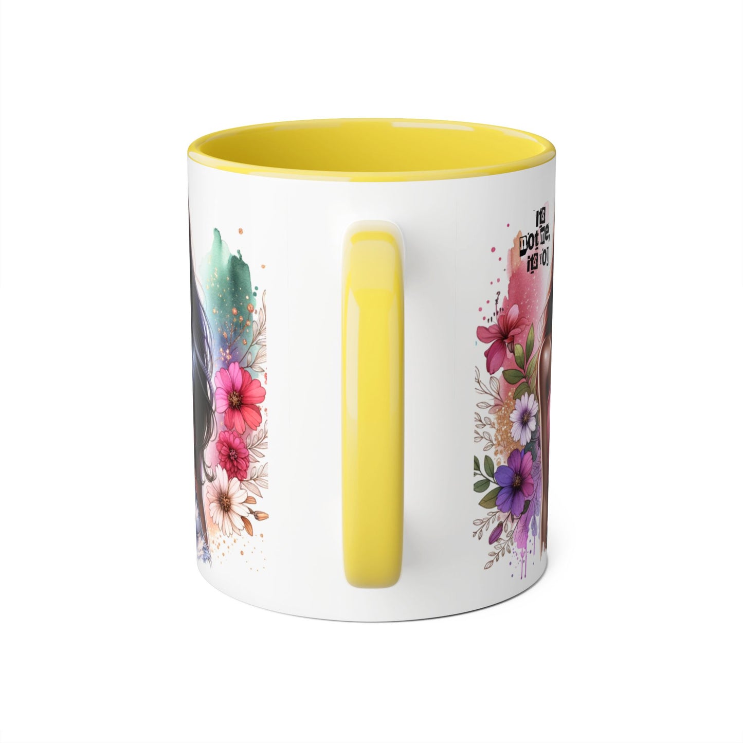 It's Not Me, It's You Humoristic Boho Floral Accent Mug