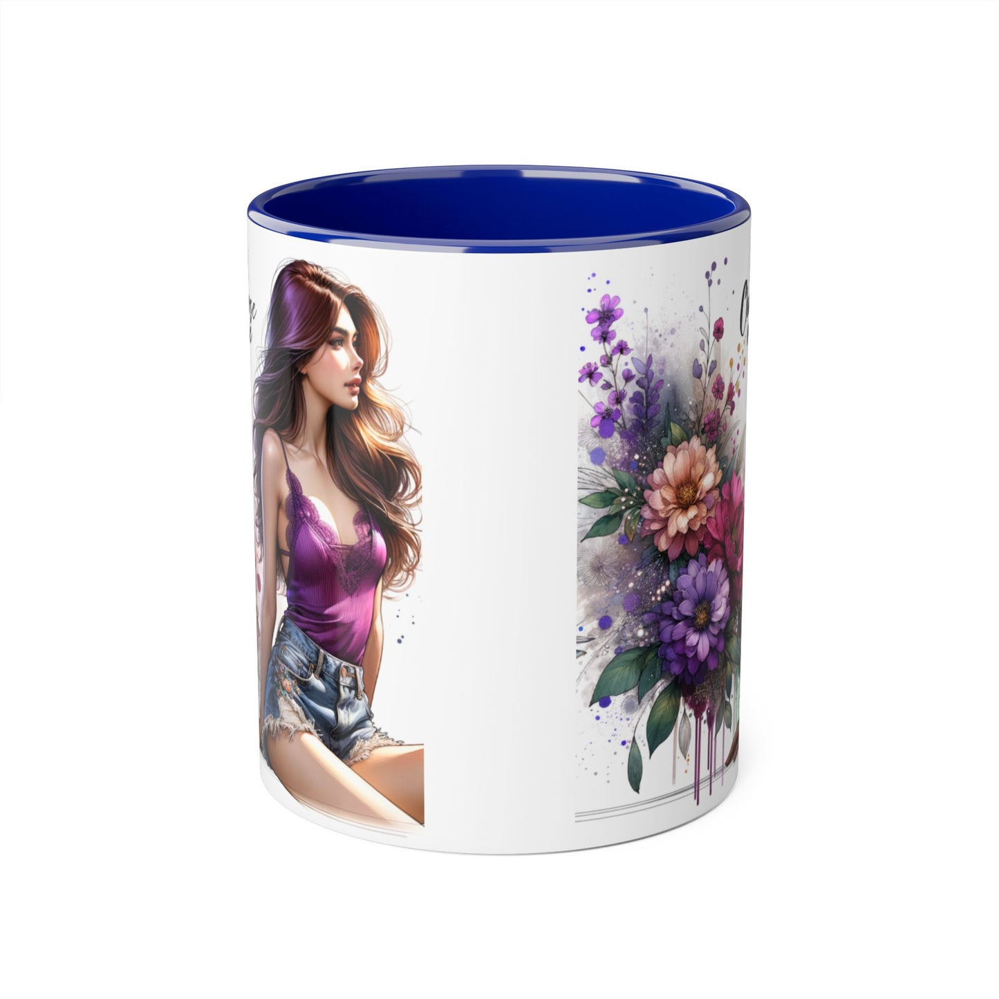I Choose Me Elegant Floral Accent Mug, Coffee Cup, Tea Mug, Gift for Her, Inspirational Drinkware, Home Decor, Birthday Gift, Art Mug
