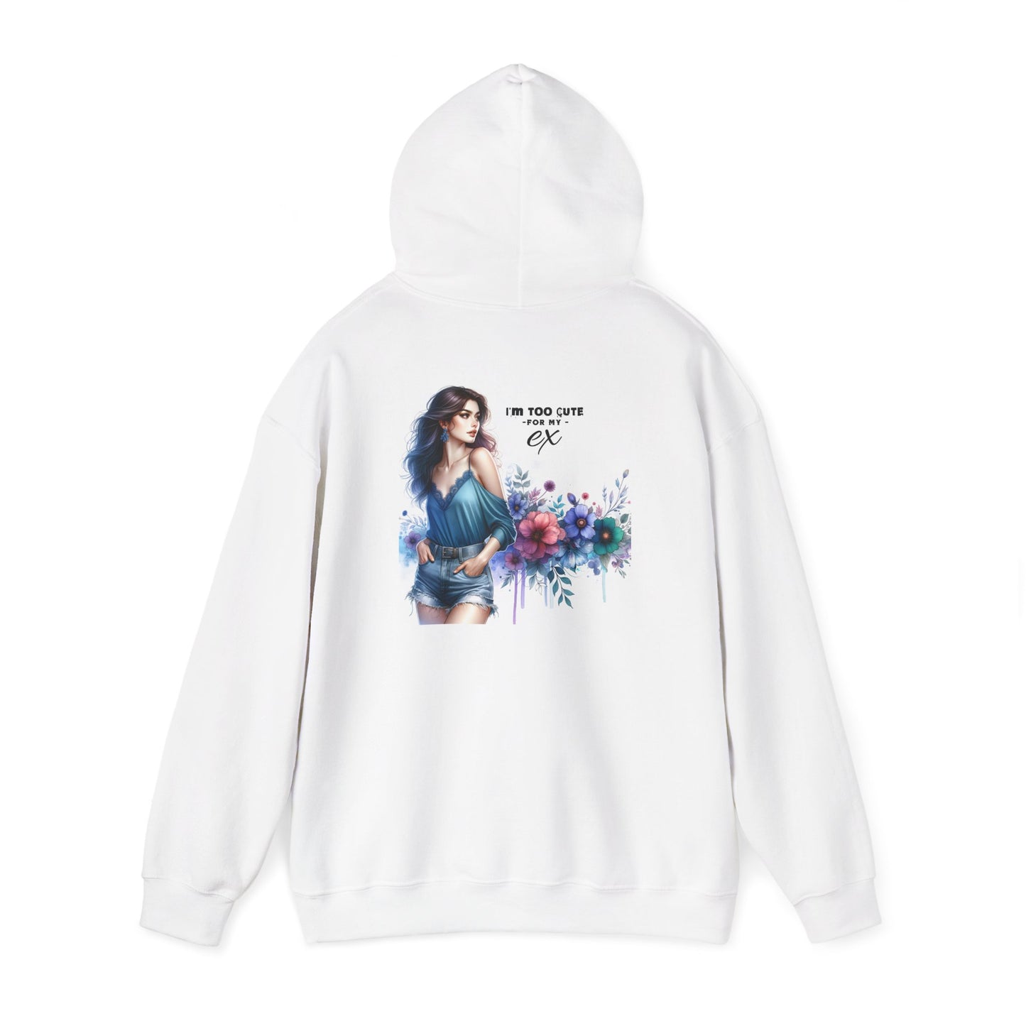 I'm Too Cute For My Ex Floral Art Hoodie, Unisex Heavy Blend Sweatshirt, Creative Gift for Artists, Cozy Casual Wear, Spring Fashion Apparel, Unique Birthday [...]