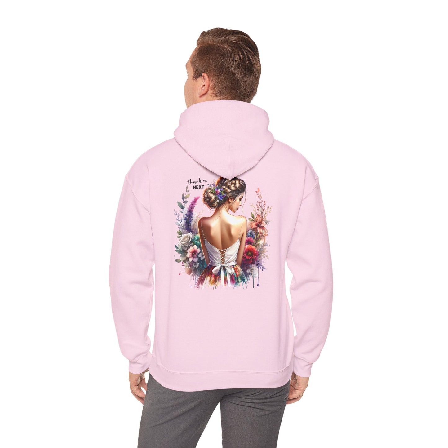 Thank U, Next Elegant Floral Hoodie for Women - Cozy Unisex Sweatshirt for Everyday Wear, Gift for Her, Art-Inspired Sweatshirt, Fashionable [...]