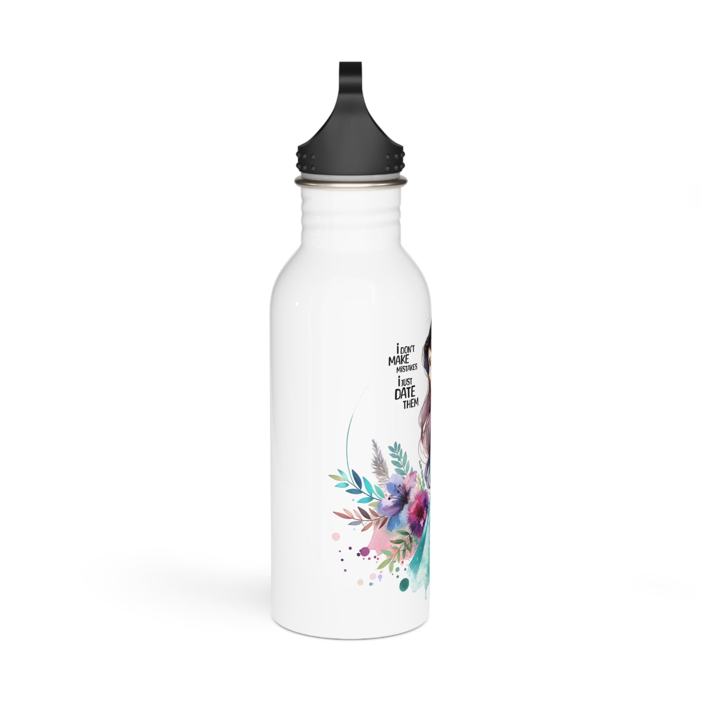 I Don't Make Mistakes, I Date Them Stylish Stainless Steel Water Bottle with Floral Design, Eco-Friendly Gift for Nature Lovers, Hydration Travel Companion, Fitness [...]