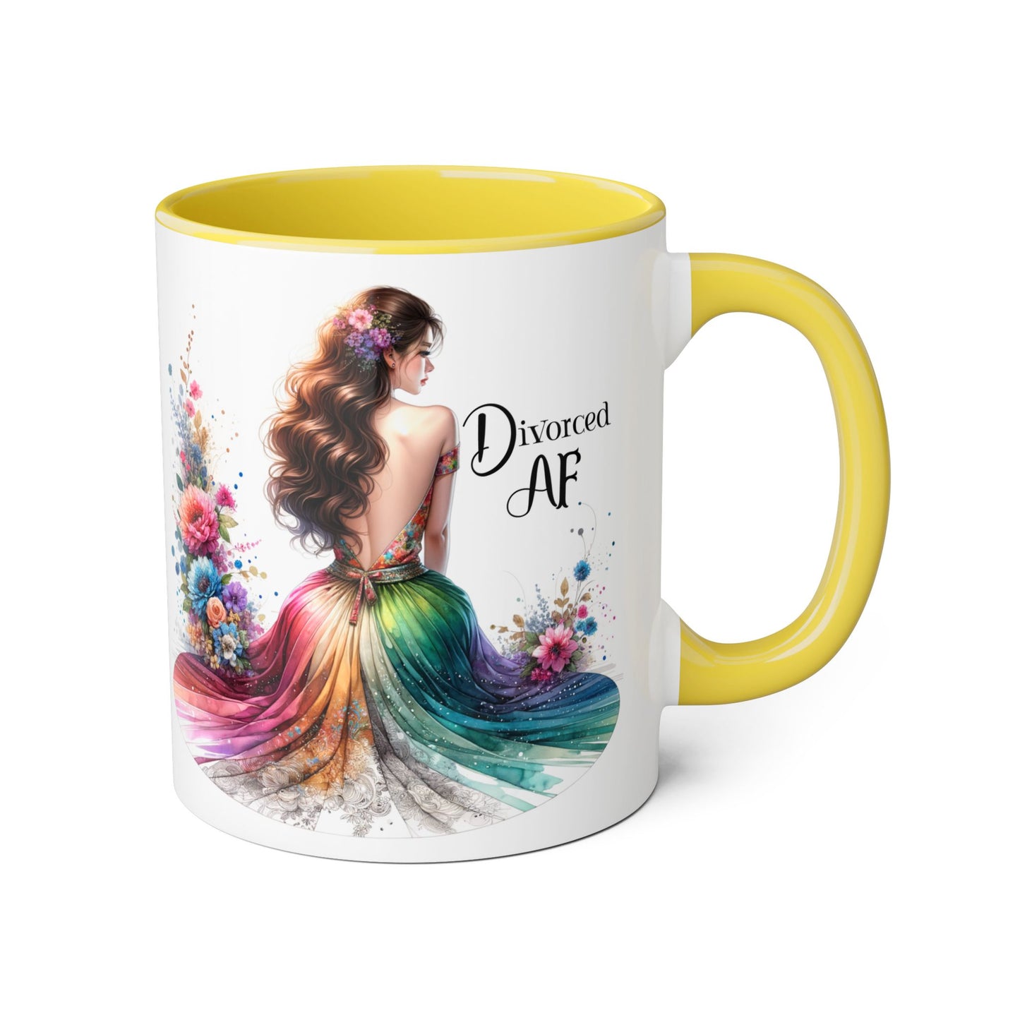 Divorce Celebration Mug, Colorful Accent Coffee Cup, Perfect Gift for Newly Divorced, Self-Care, Encouragement, Unique Coffee Lover Gift